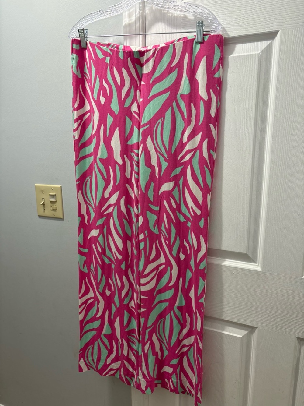 Lilly Pulitzer Georgia May Palazzo Pant Papaya Playa Size Large
